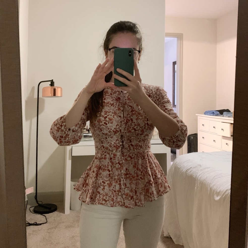 Anthropologie Floral Shirt